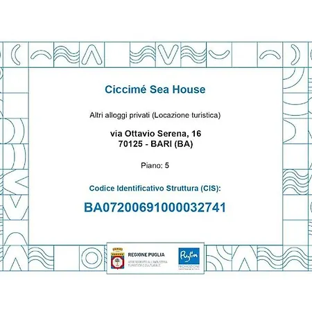 Ciccime Sea House Апартаменты *