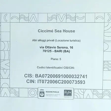 Ciccime Sea House דירה